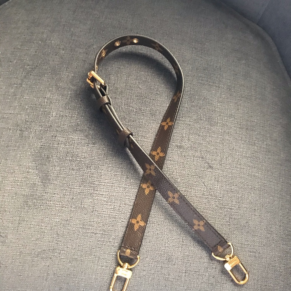 ** Louis Vuitton monogram shoulder strap**